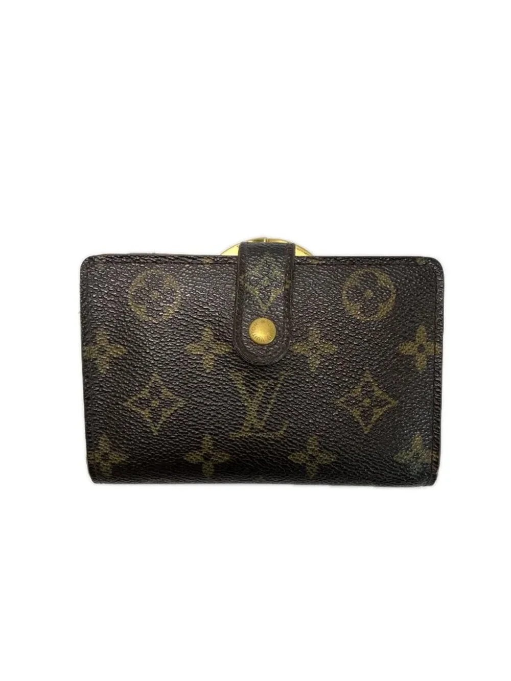 Louis Vuitton Monogram Porte Monnaie Billets Viennois Bifold Wallet Kiss Lock